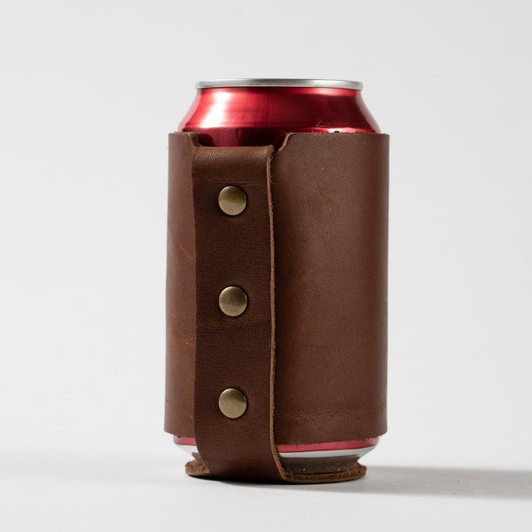 The Blitz Collegiate Can Coozie Alabama & Auburn - Full-Grain Leather -  Holtz Leather