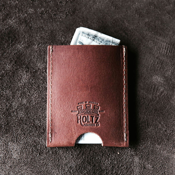 The Jefferson Personalized Fine Leather Card Holder Wallet - Holtz Leather