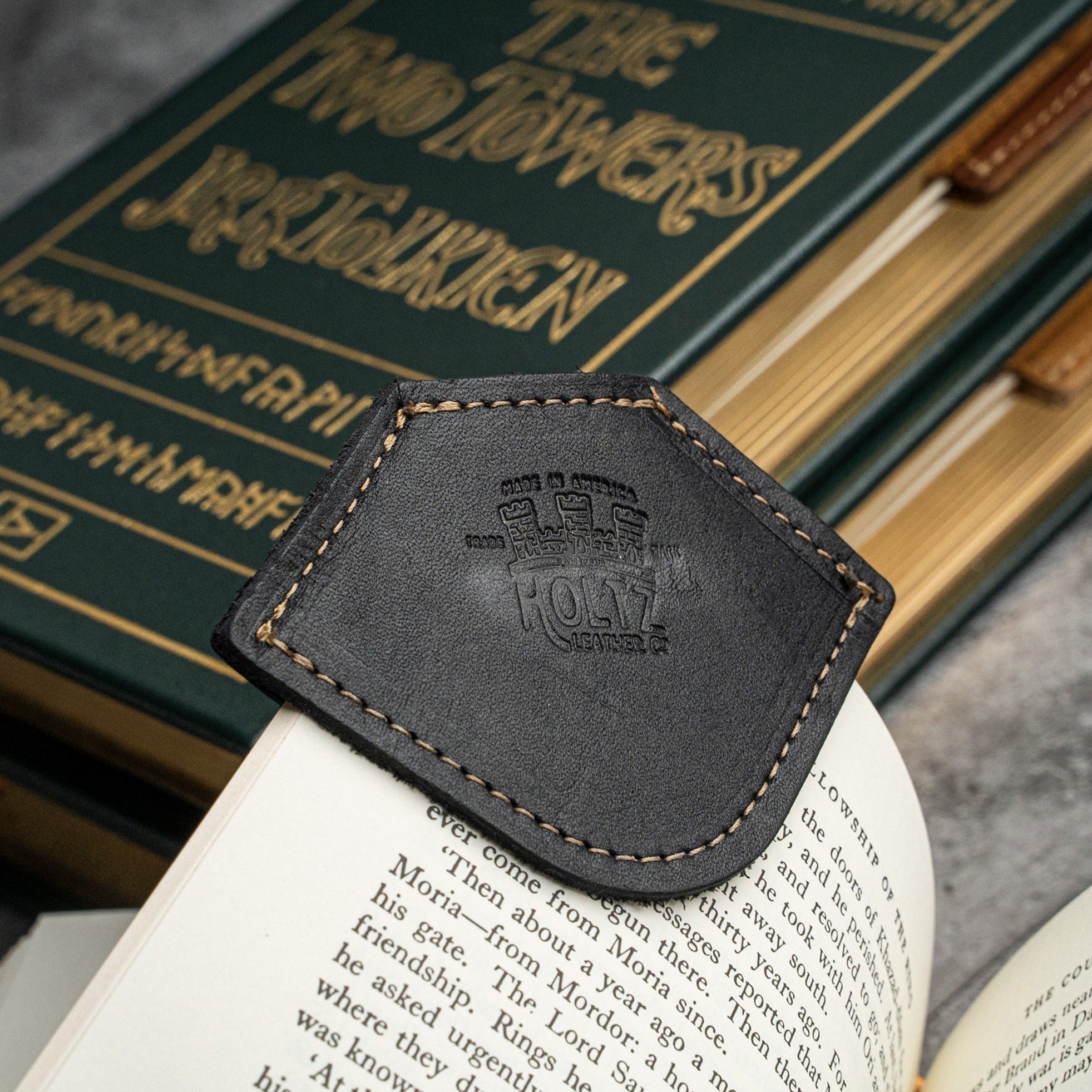 Set of 3 Personalized Leather Bookmarks Book Marks - Holtz Leather