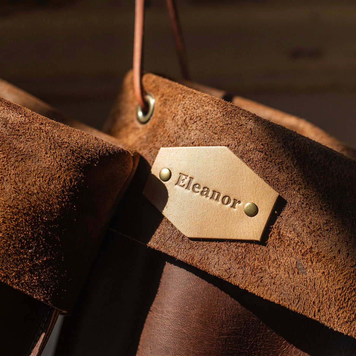 Personalized Fine Leather Christmas Stocking