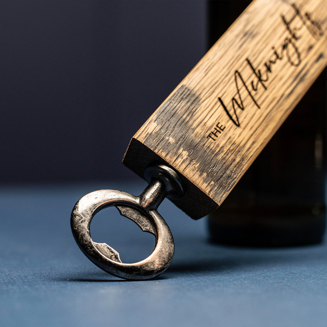 Personalized Bottle Opener Made From Tennessee Whiskey Barrel