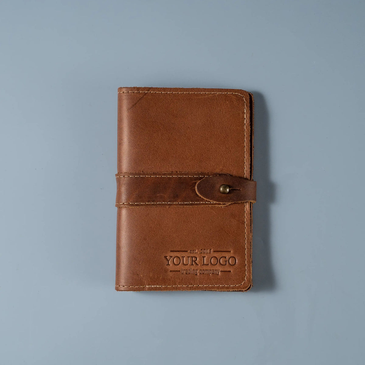 Your Logo + Our Leather - The Surveyor Fine Leather Pocket Journal Cover for Field Notes - Custom Logo and Corporate Gifting