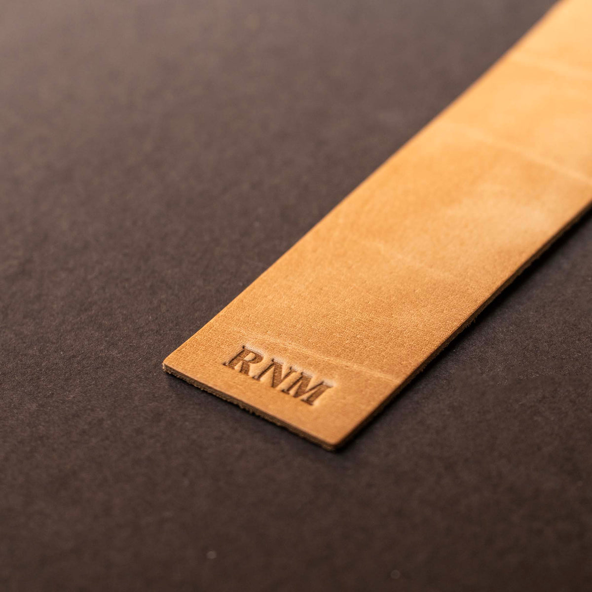 The Scribe - Personalized Fine Leather Two-Tone Bookmark