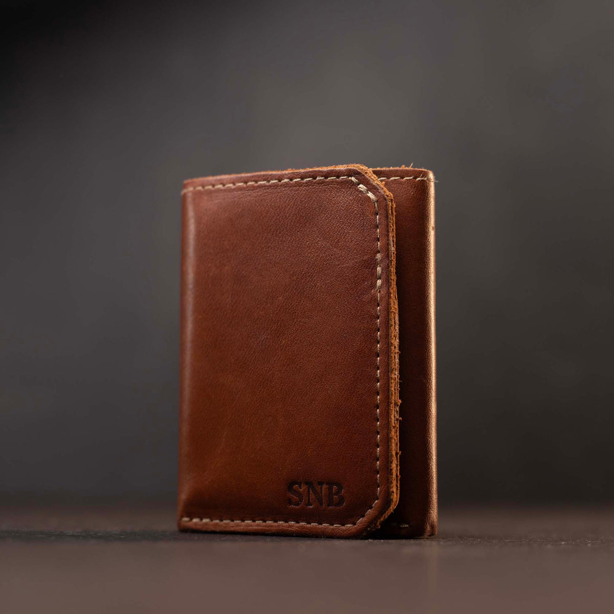 The Trifecta Personalized Leather Tri-Fold Wallet with ID Slot