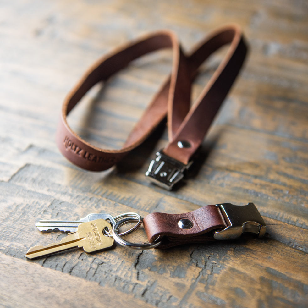 Personalized Leather Keychain Key Chain Ring - The Henry, Blackat Holtz Leather