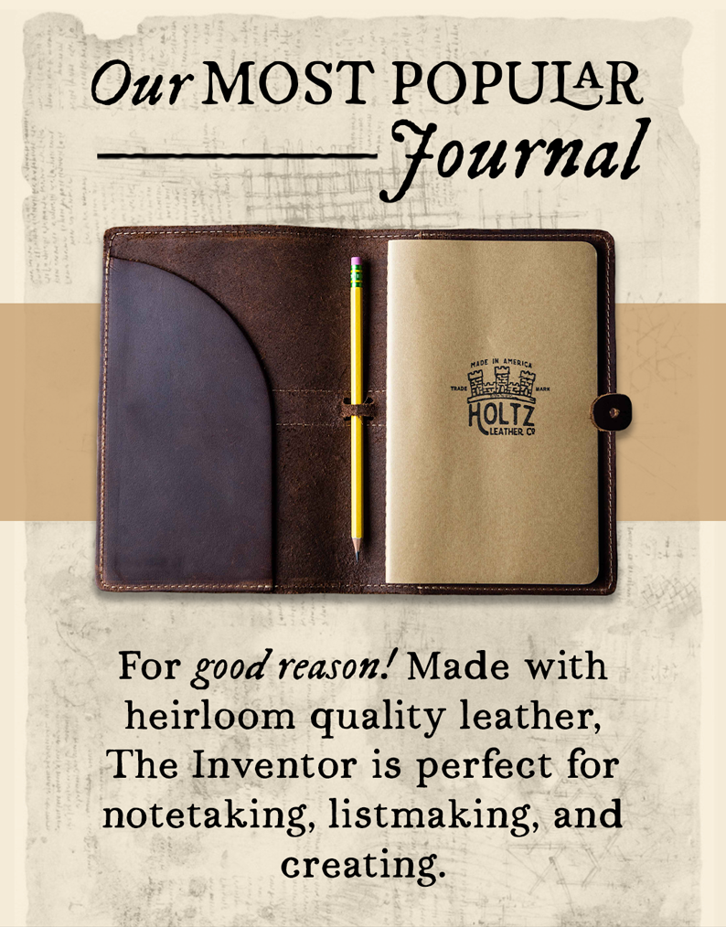 Full Grain Leather Journal with YOUR LOGO, Corporate Gifting made Easy -  Holtz Leather