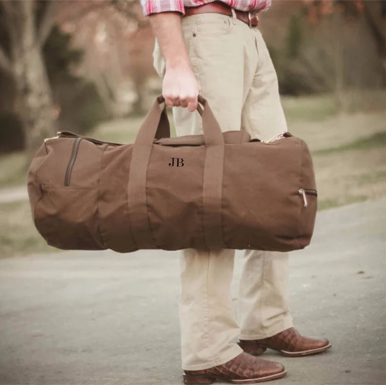 Personalized Duffle Travel Bag - Gifts for Groom or Groomsmen