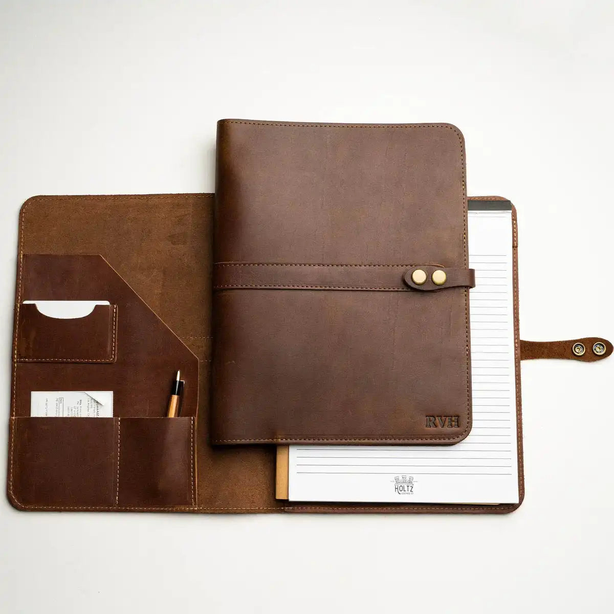 The Vanderbilt 2.0 Fine Leather Portfolio Padfolio - Fits iPad - Now with two Journals &amp; Updated Features