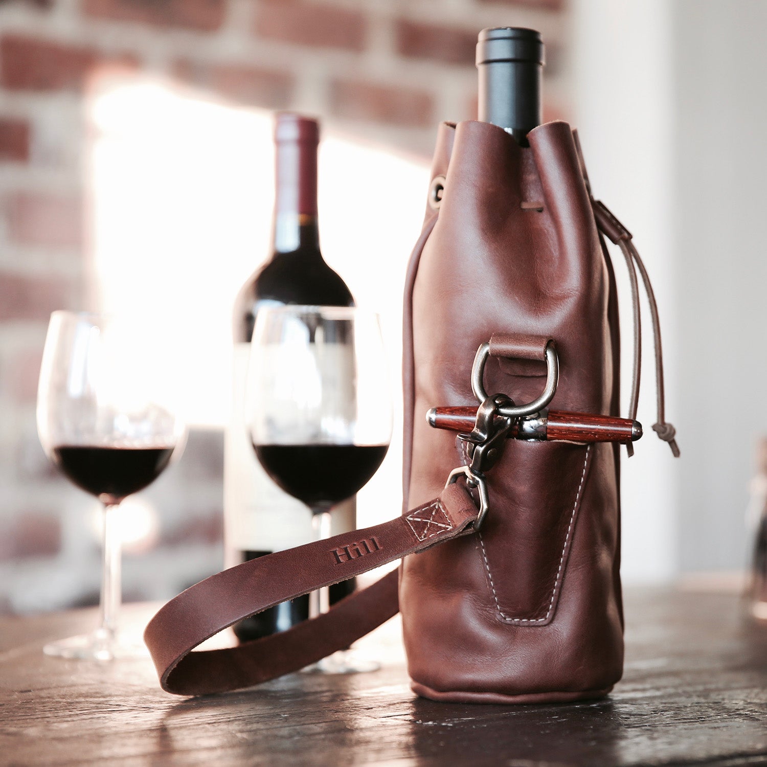 Leather Wine Holder