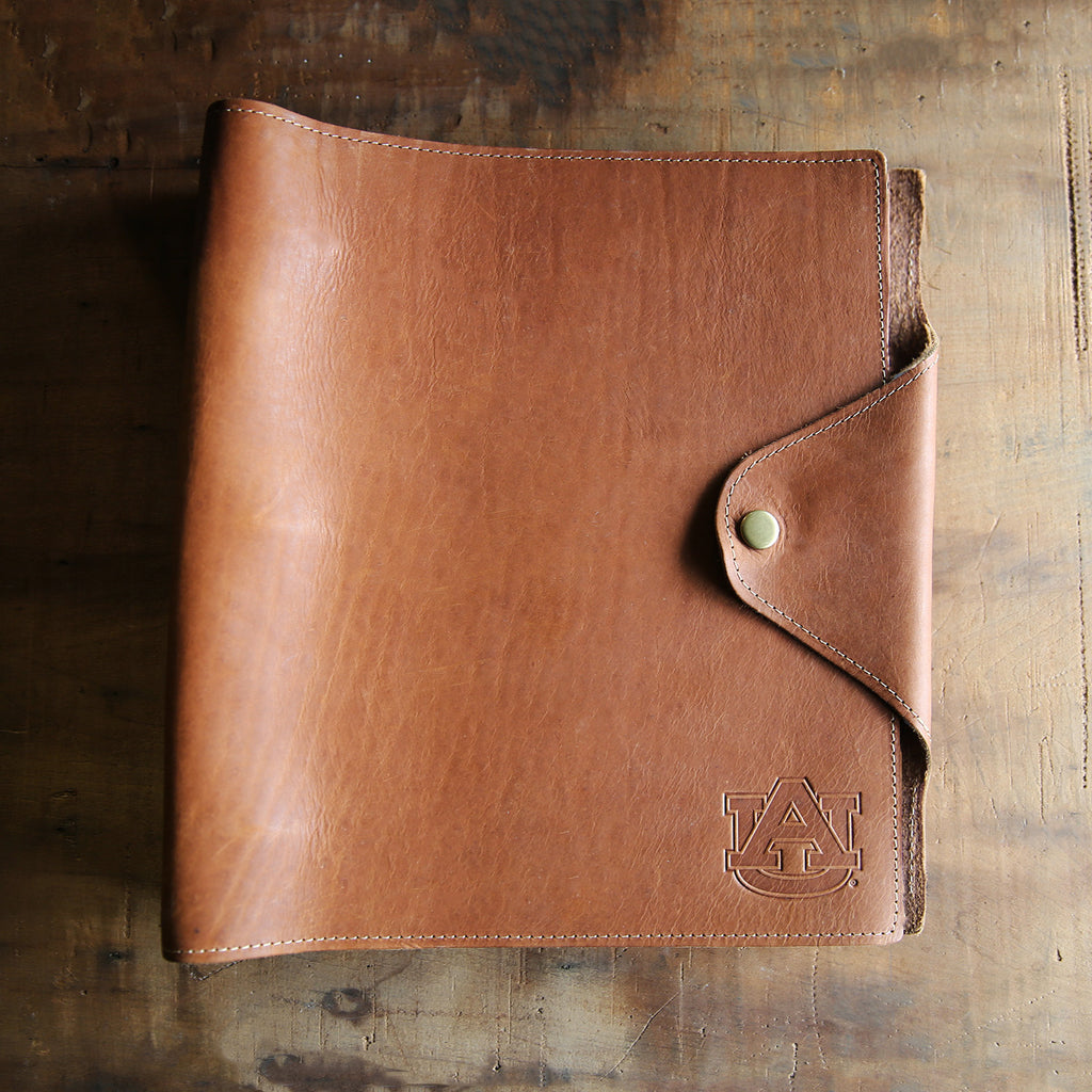 Custom Logo Leather 3 Ring Binder - The Langley - Holtz Leather