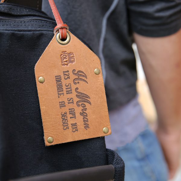 Personalized leather luggage tags sale