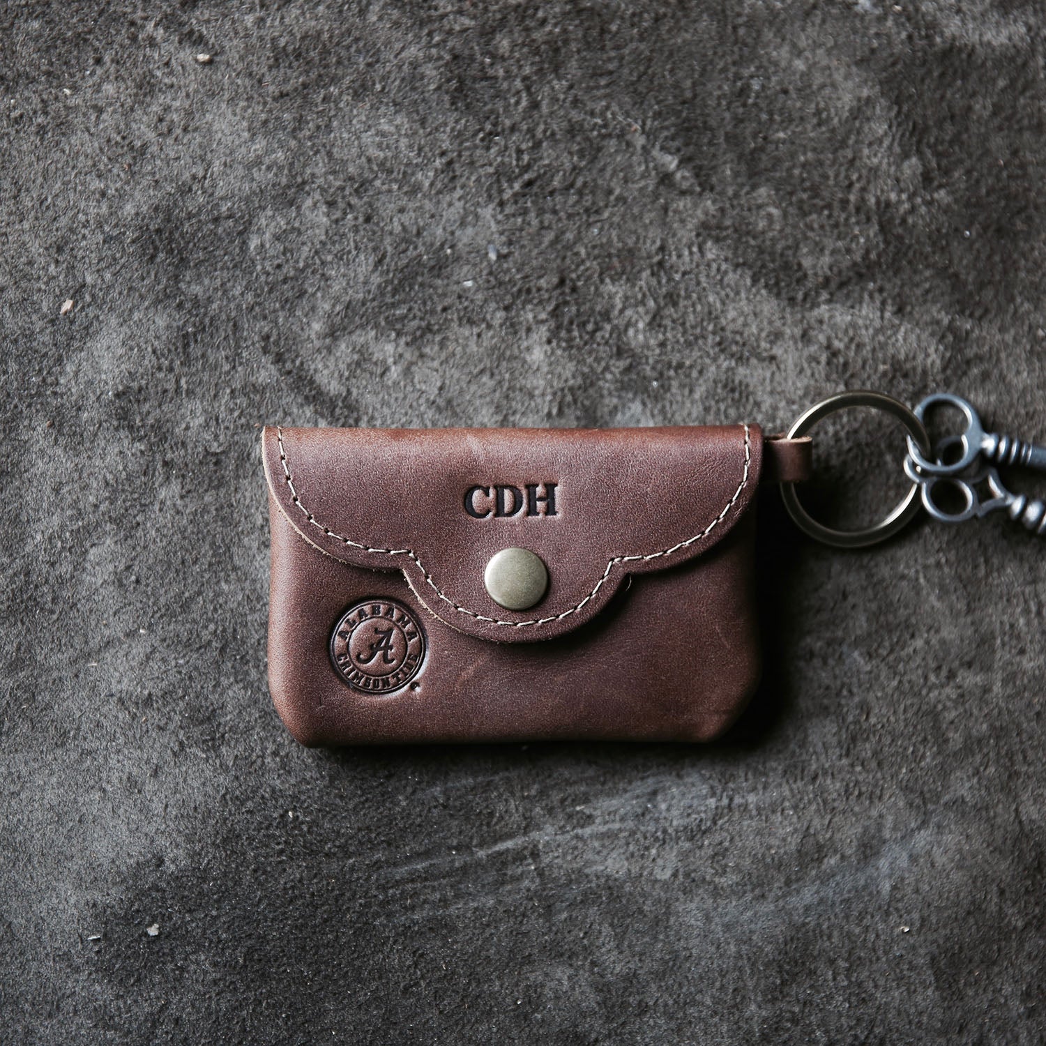 Compact Keychain Wallet in Horween Leather | Hand Made to Order in Houston  TX – Custom Leather and Pen