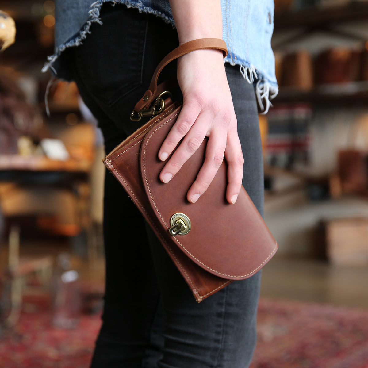 Beige Leather Purse Vintage Bags, Handbags & Cases for sale