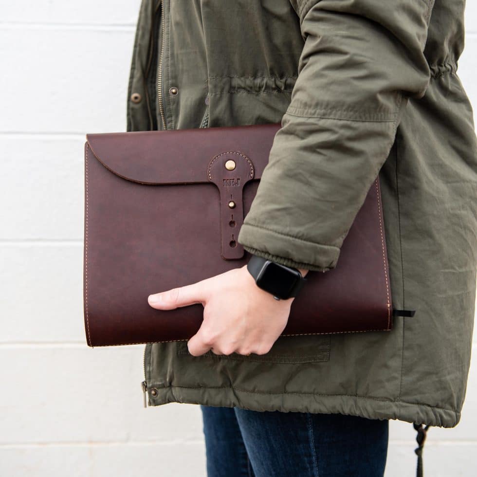 Personalized Fine Leather Clutch With Insert - The Moriah - Holtz Leather