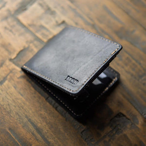 Regent Personalized Leather Bi-Fold Wallet