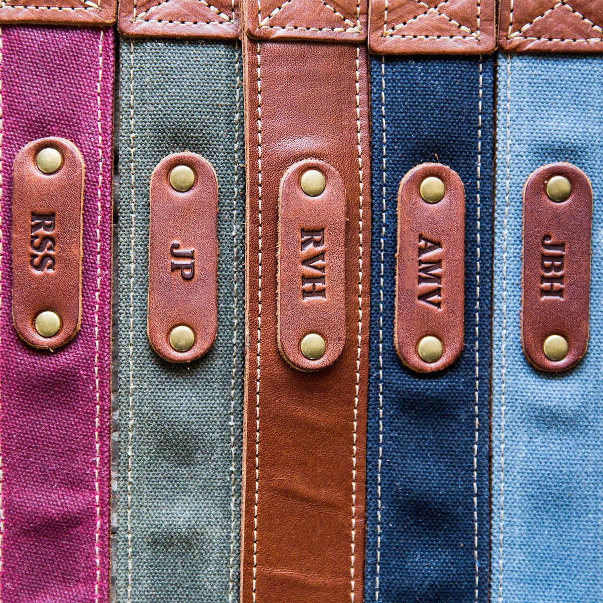 The Nomad Personalized Fine Leather &amp; Canvas Camera Strap