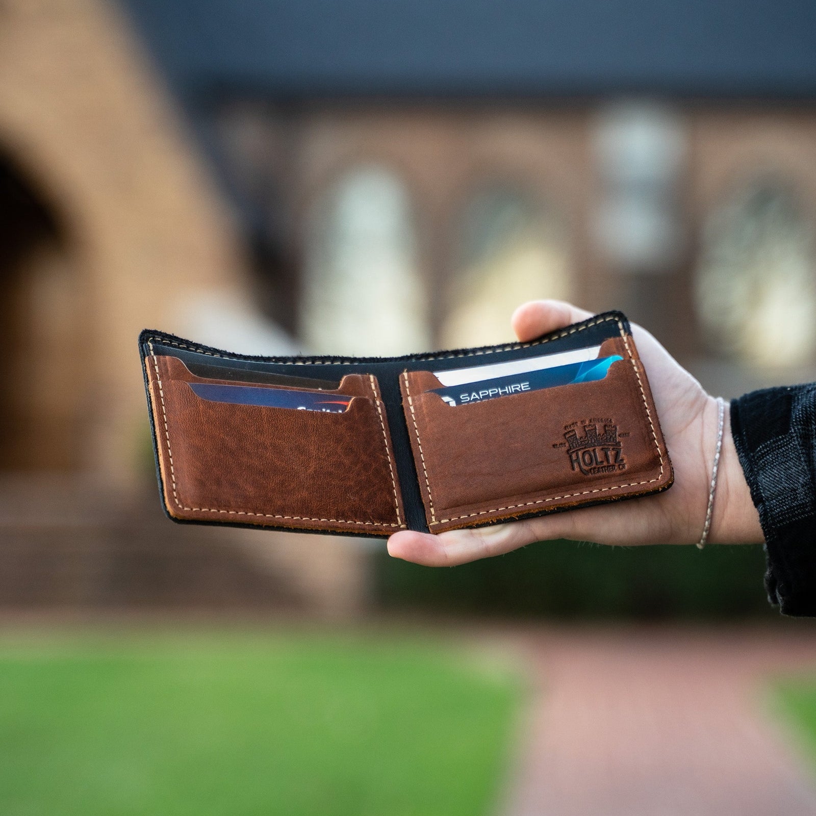 The Officially Licensed Auburn Gates Bifold Money Clip Wallet - Holtz  Leather
