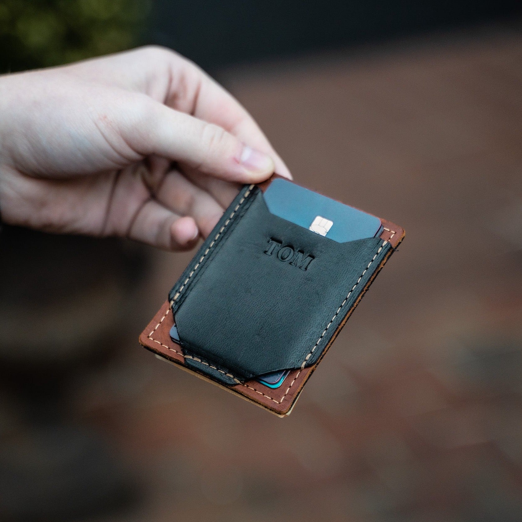 The Trey Money Clip Wallet - Front Pocket Fine Leather Wallet - Holtz  Leather