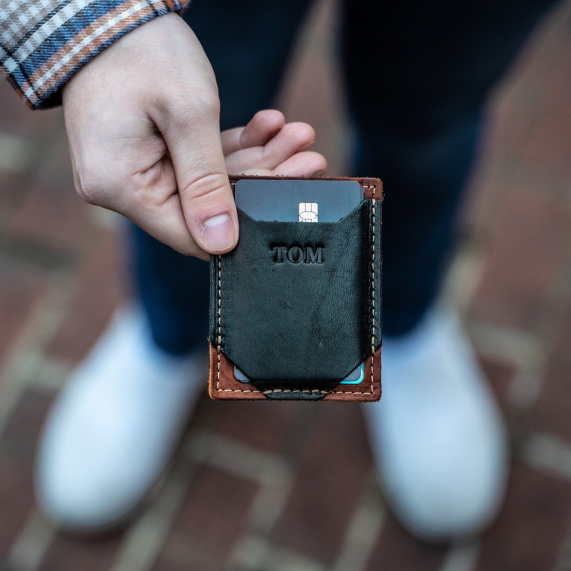 The Tanned Cow High Capacity Minimalist Money Clip Wallet 