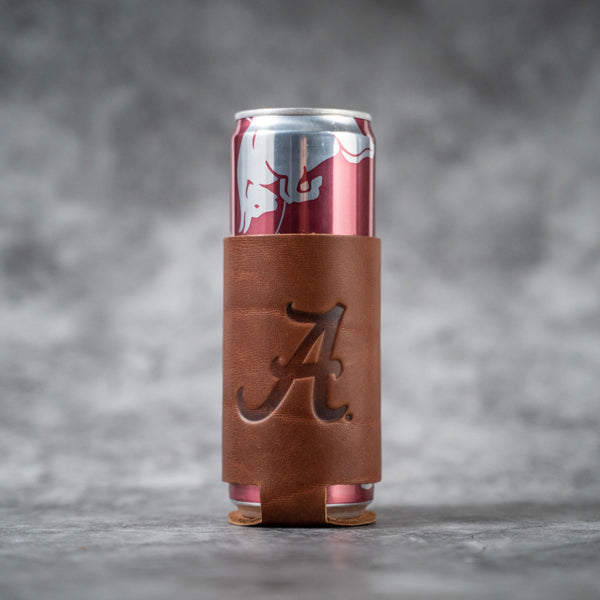 The Golf Blitz Can Coozie - Full-Grain Leather - Holtz Leather