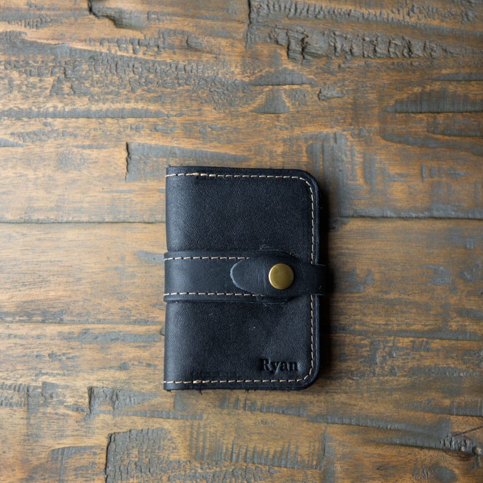The Doolittle Fine Leather Snap Closure Wallet BiFold - Holtz Leather