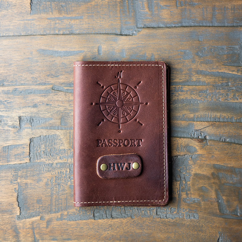 Personalized Passport Holder, Leather Passport Cover,Custom Travel