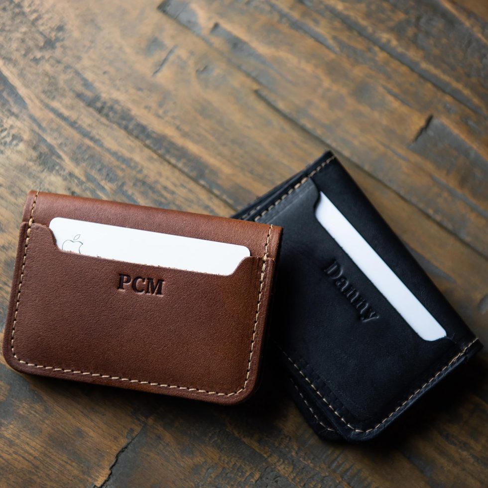 The Jefferson Personalized Fine Leather Card Holder Wallet