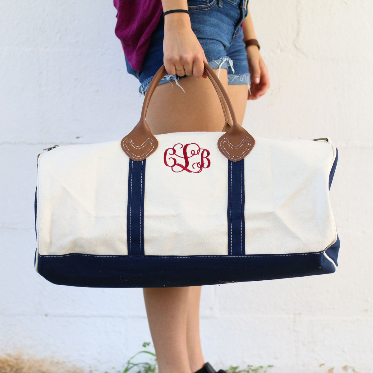 Personalized Bridesmaid Gift - Bridesmaid Round Travel Duffel Bag - Bridal Party Gift - Maid of Honor Gift - Monogramed Wedding Party Gift