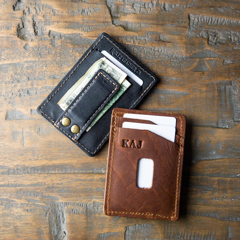 Personalized Two-Toned Magnetic Money Clip Wallet
