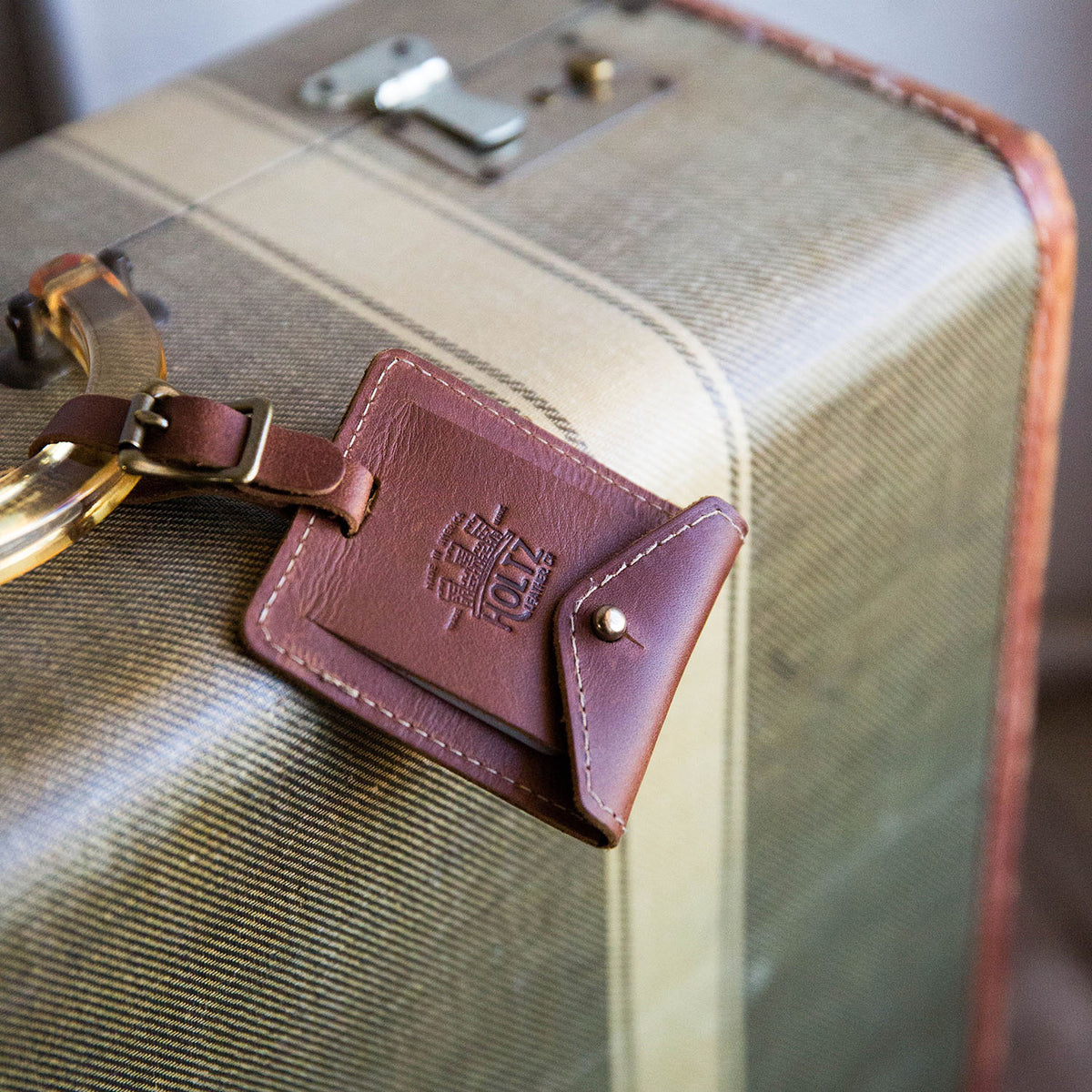 Personalized Fine Leather Luggage Tagat Holtz Leather