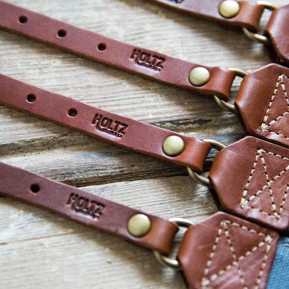 The Nomad Personalized Fine Leather &amp; Canvas Camera Strap