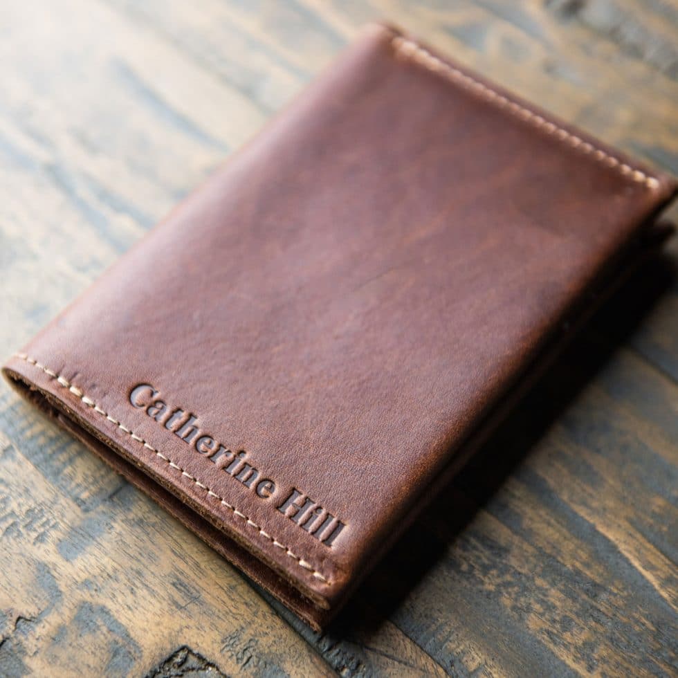 Handmade Leather Passport Holder Wallet