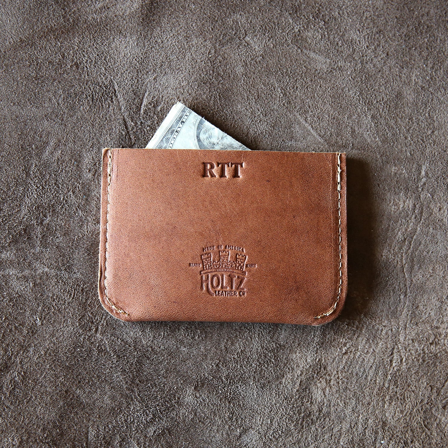 Barbed Wire Scar Leather Bifold Wallet