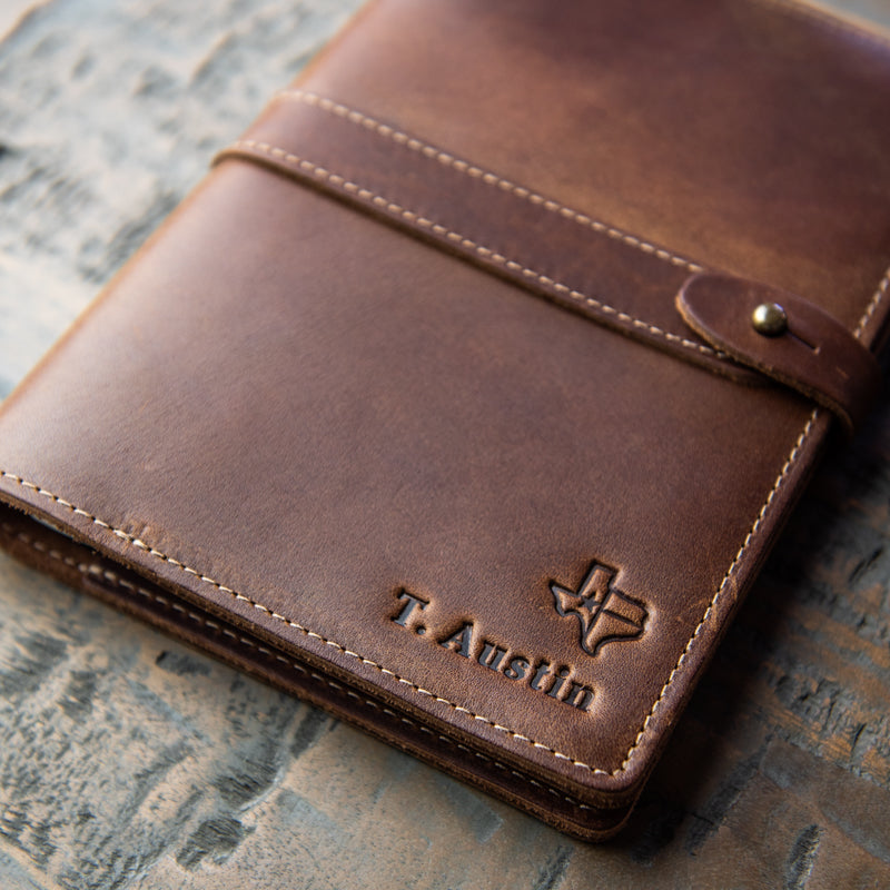 Leather A5 Moleskine Agenda notebook leather cover portfolio – DMleather