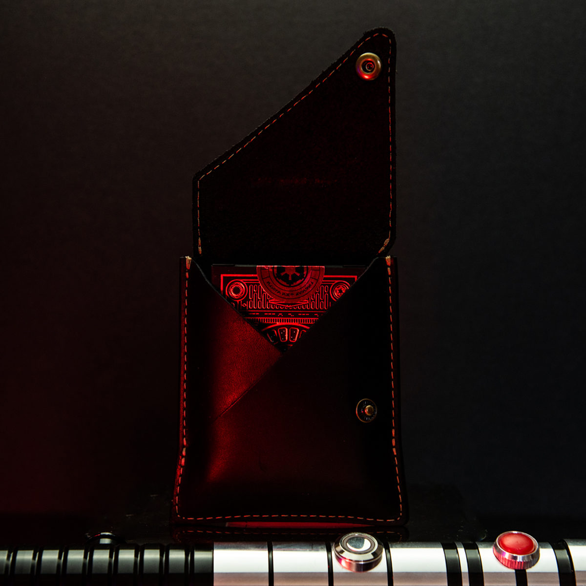 Theory 11 Dark Side Card Deck With Fine Leather Card Sleeve